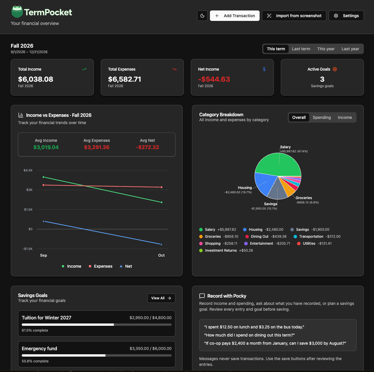 TermPocket project screenshot